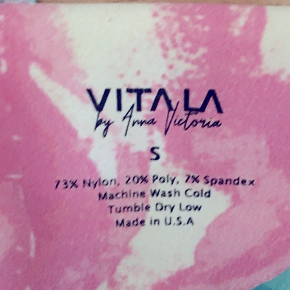 VITA LA x ANNA VICTORIA floral leggings S - Picture 5 of 7